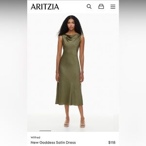 BNWT Wilfred New Goddess Satin Dress - SMALL